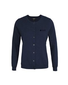 Elegant Buttoned Cardigan - Dame - Marine
